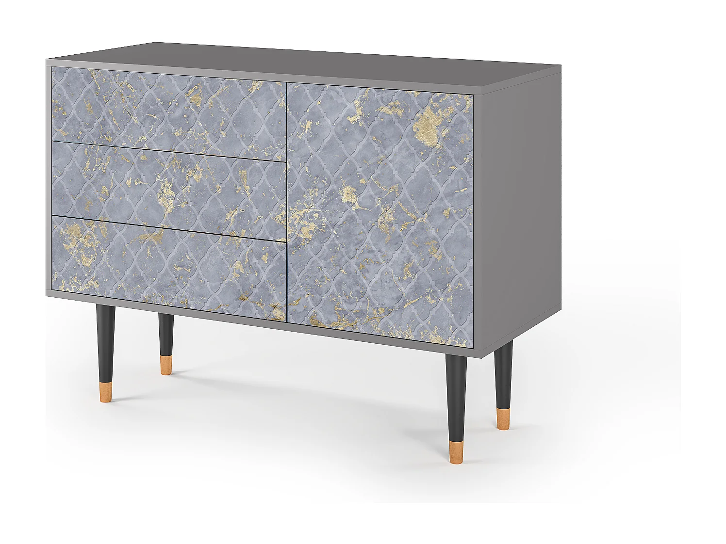 Sideboard - 115х84х41 cm - S3 - Golden Smoke, Grau