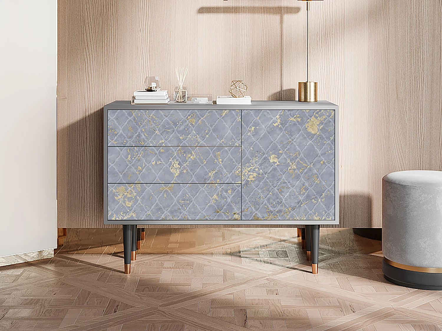 Credenza - 115х84х41 cm - S3 - Golden Smoke, Grigio