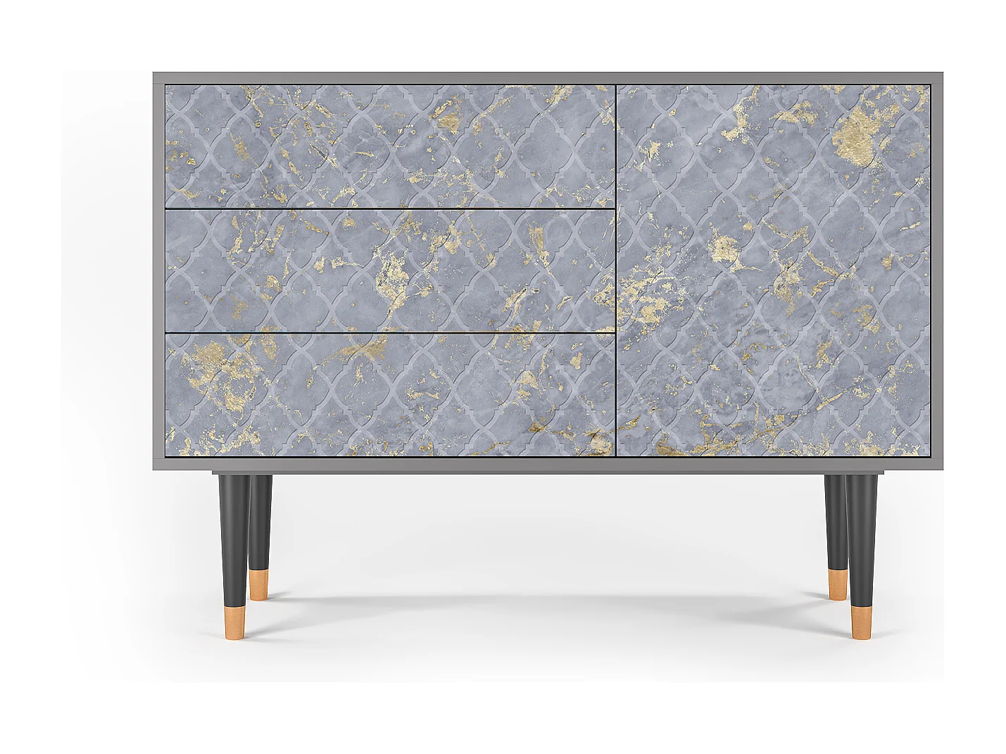 Credenza - 115х84х41 cm - S3 - Golden Smoke, Grigio
