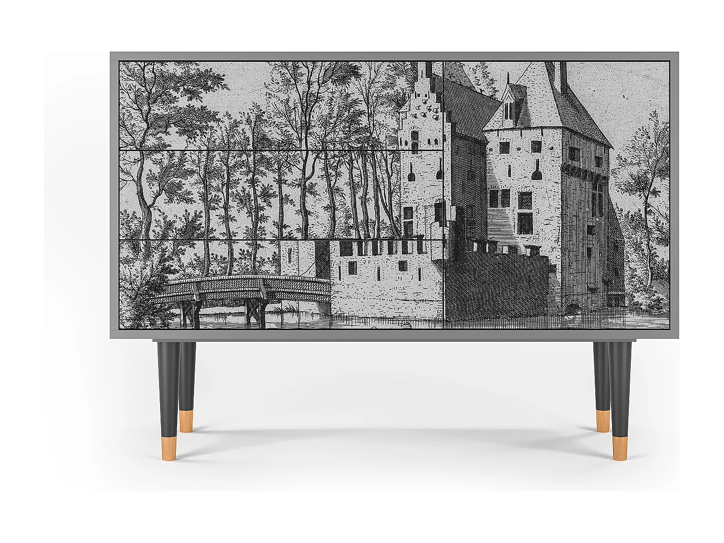 Sideboard - 115х84х41 cm - S3 - Castle by Breugel, Grau