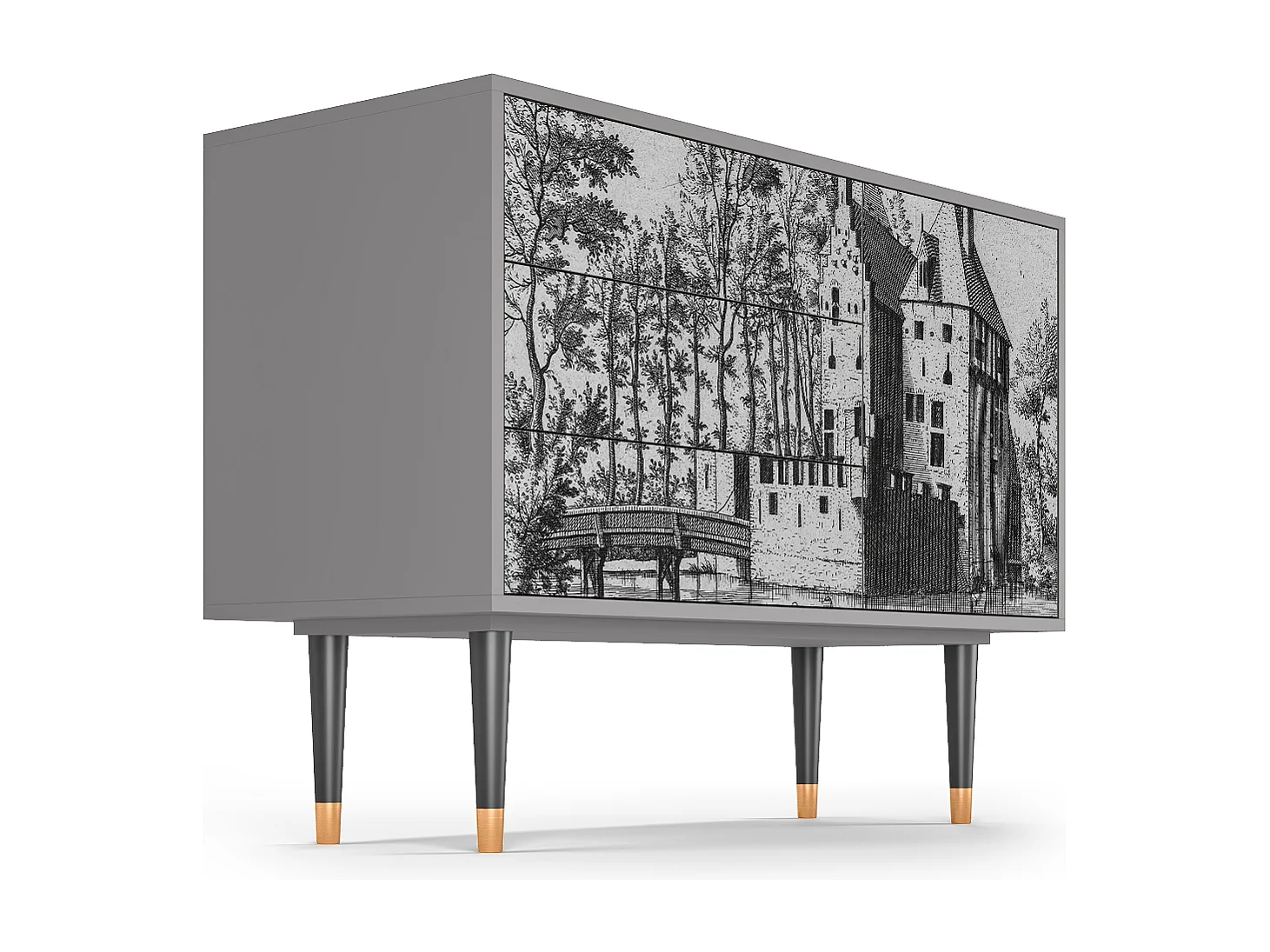 Sideboard - 115х84х41 cm - S3 - Castle by Breugel, Grau