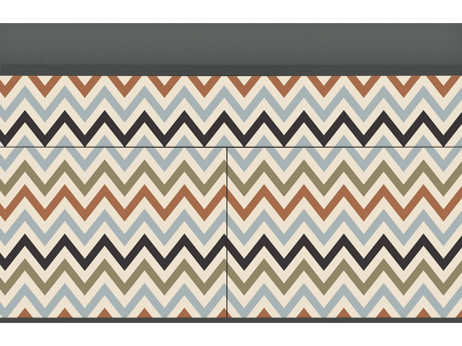 Buffet - 115x85x48 cm - BS4 - Bright Ripple, Anthracite