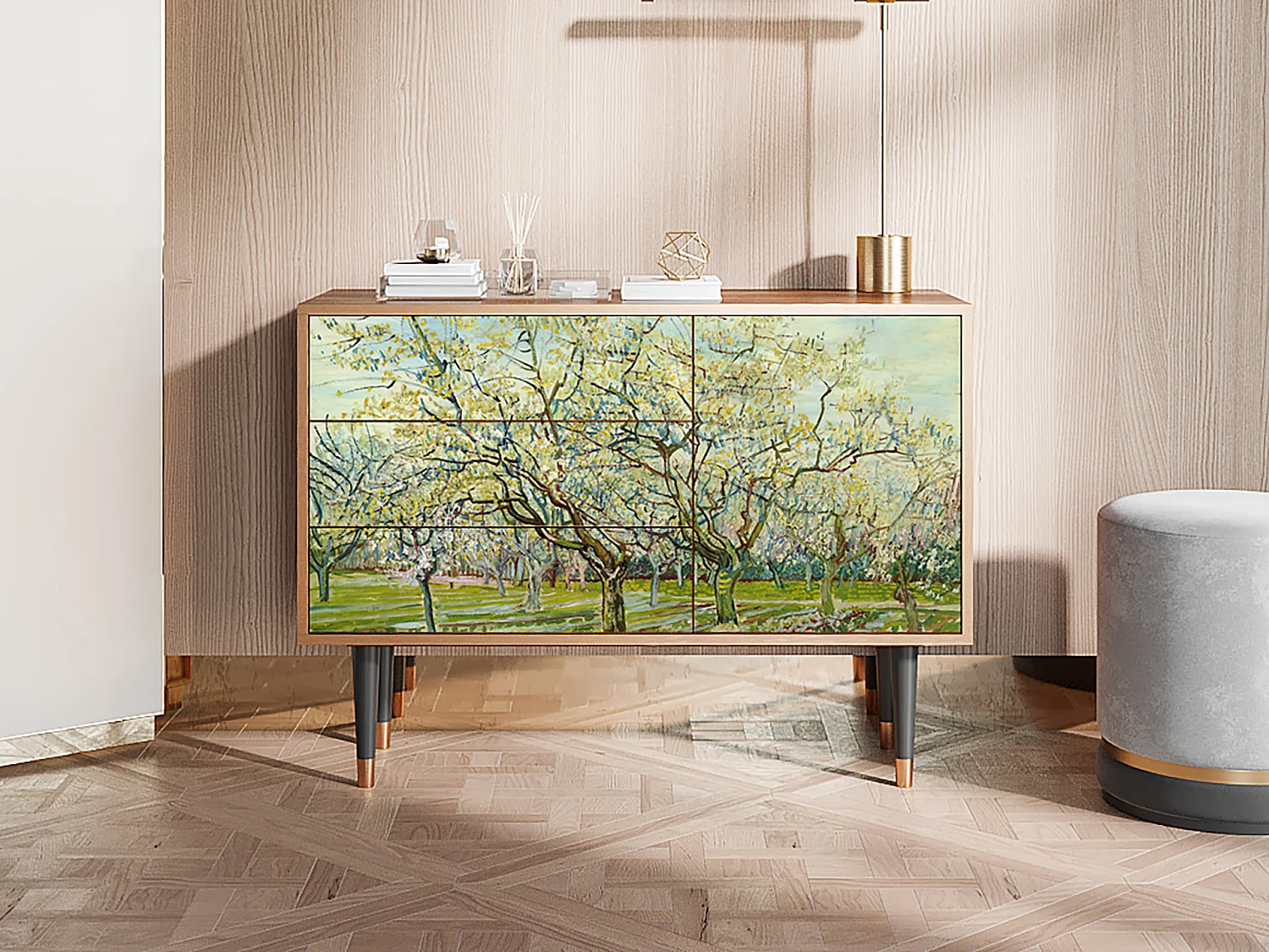 Buffet - 115х84х41 cm - S3 - The Blanc Orchard, Noyer