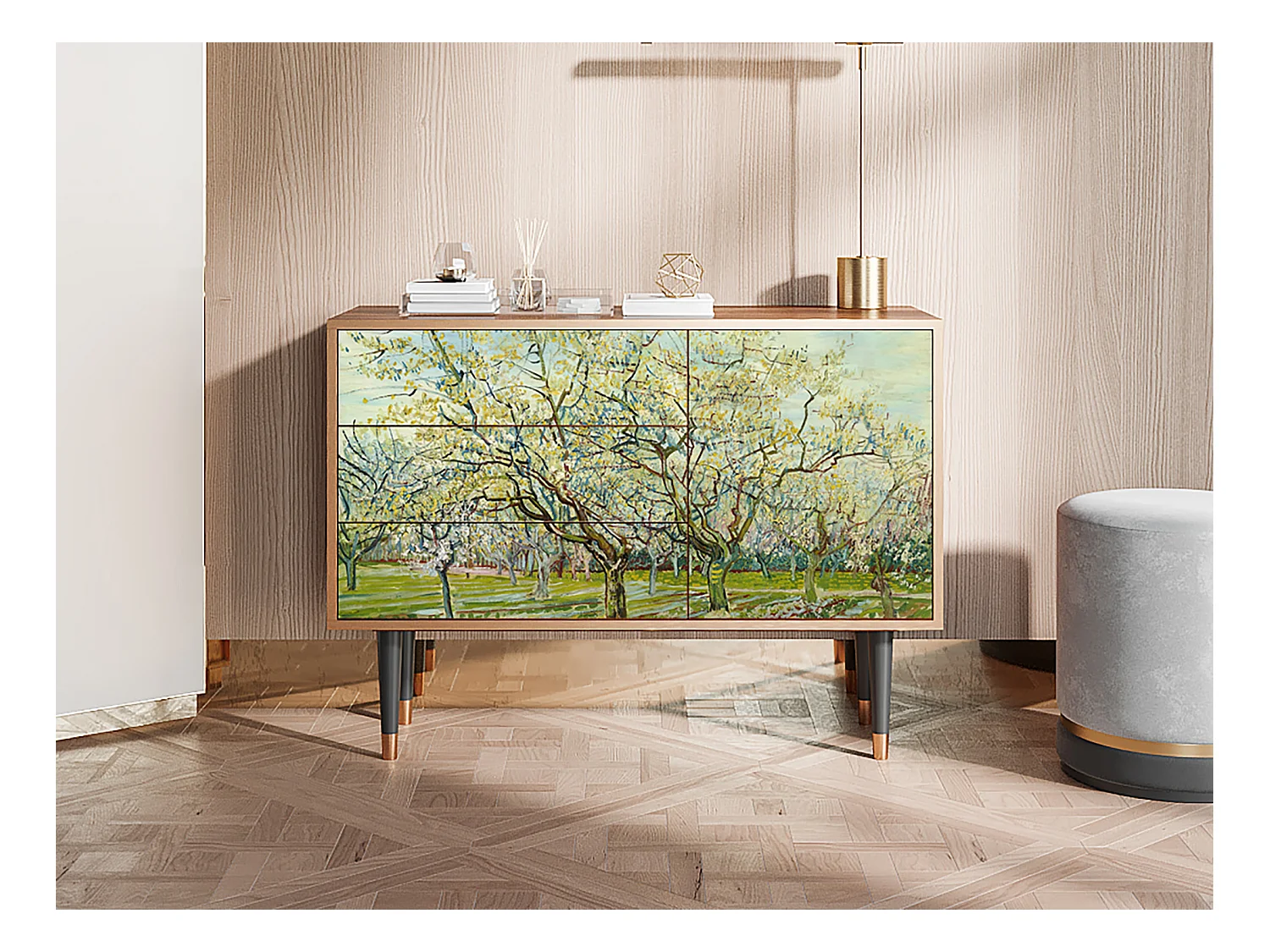 Sideboard - 115х84х41 cm - S3 - The Weiß Orchard, Walnuss