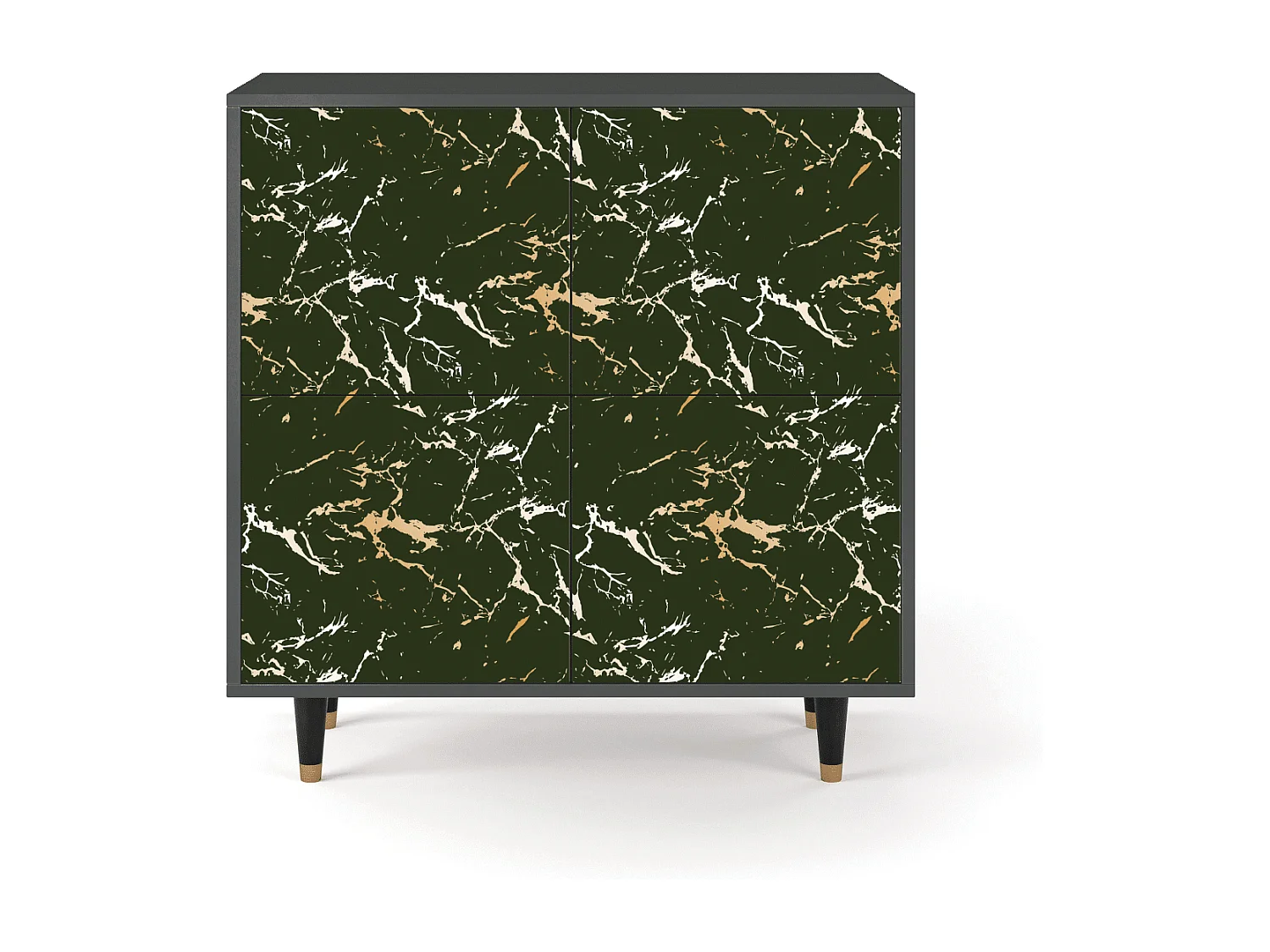 Kredens - 94x96x48 cm - BS3 - Amazon Forest, Antracyt