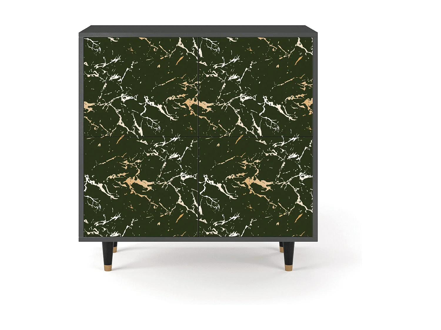 Kredens - 94x96x48 cm - BS3 - Amazon Forest, Antracyt