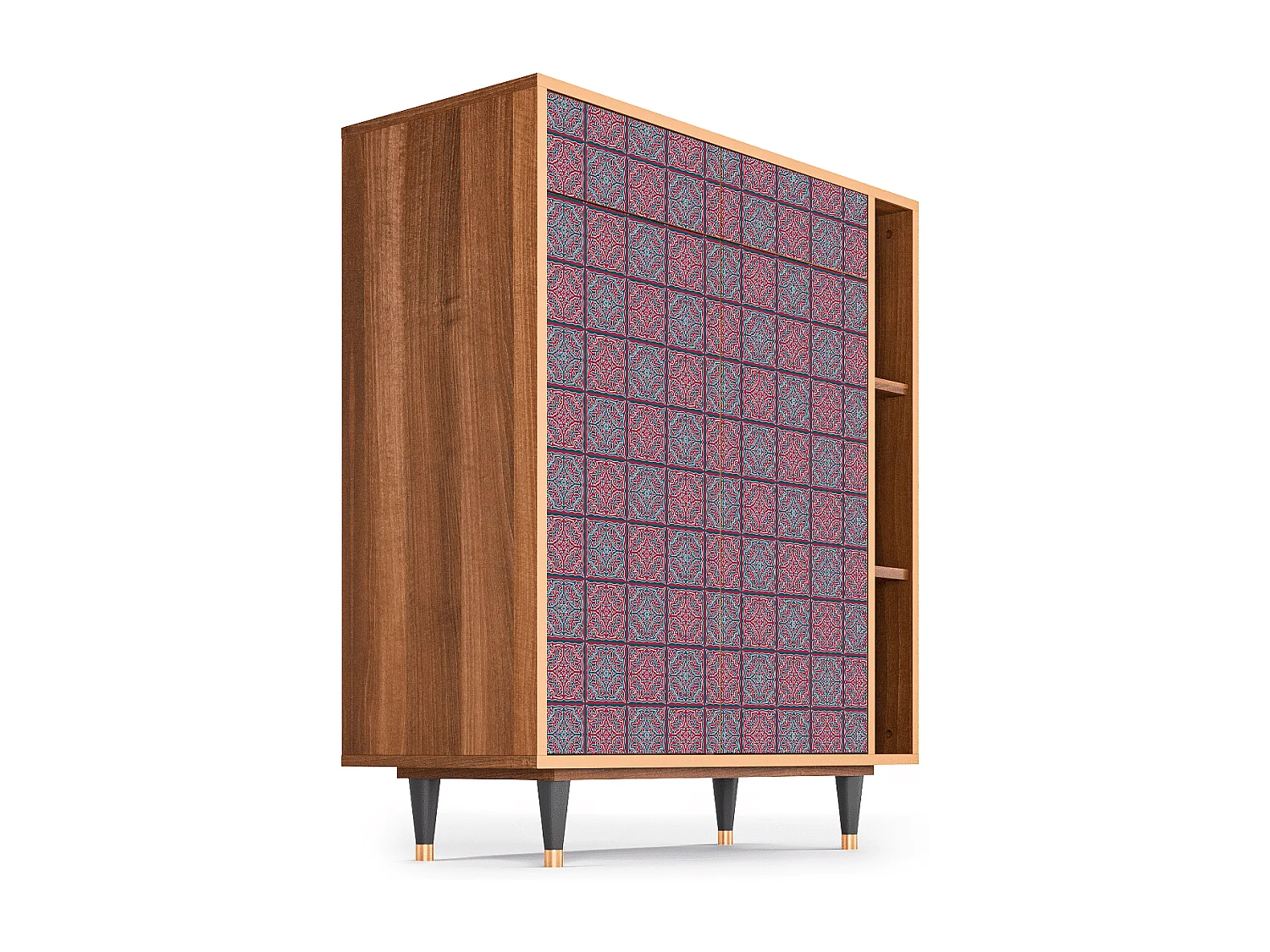 Aparador - 96х110х41 cm - BS6 - Riviera Mosaic, Nogueira