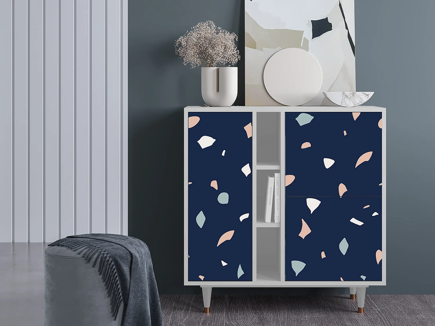 Buffet - 94х96х41 cm - BS5 - Space Satellites, Blanc