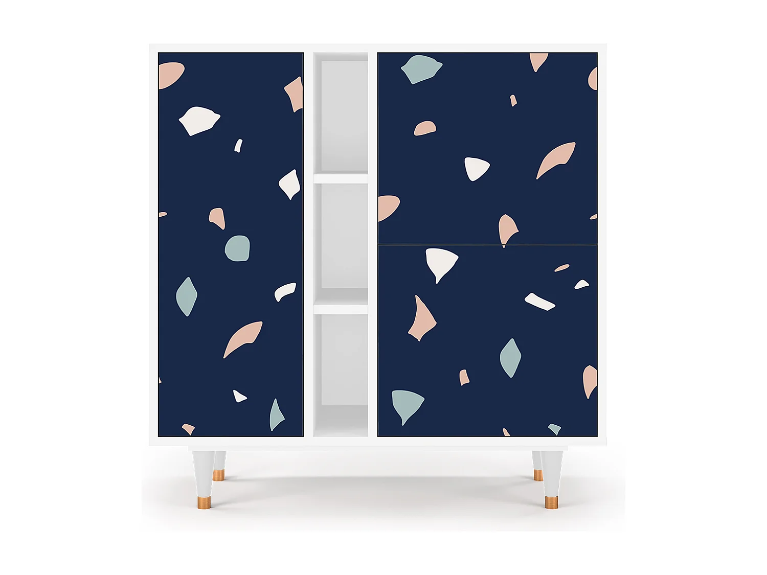 Kredens - 94х96х41 cm - BS5 - Space Satellites, Biały