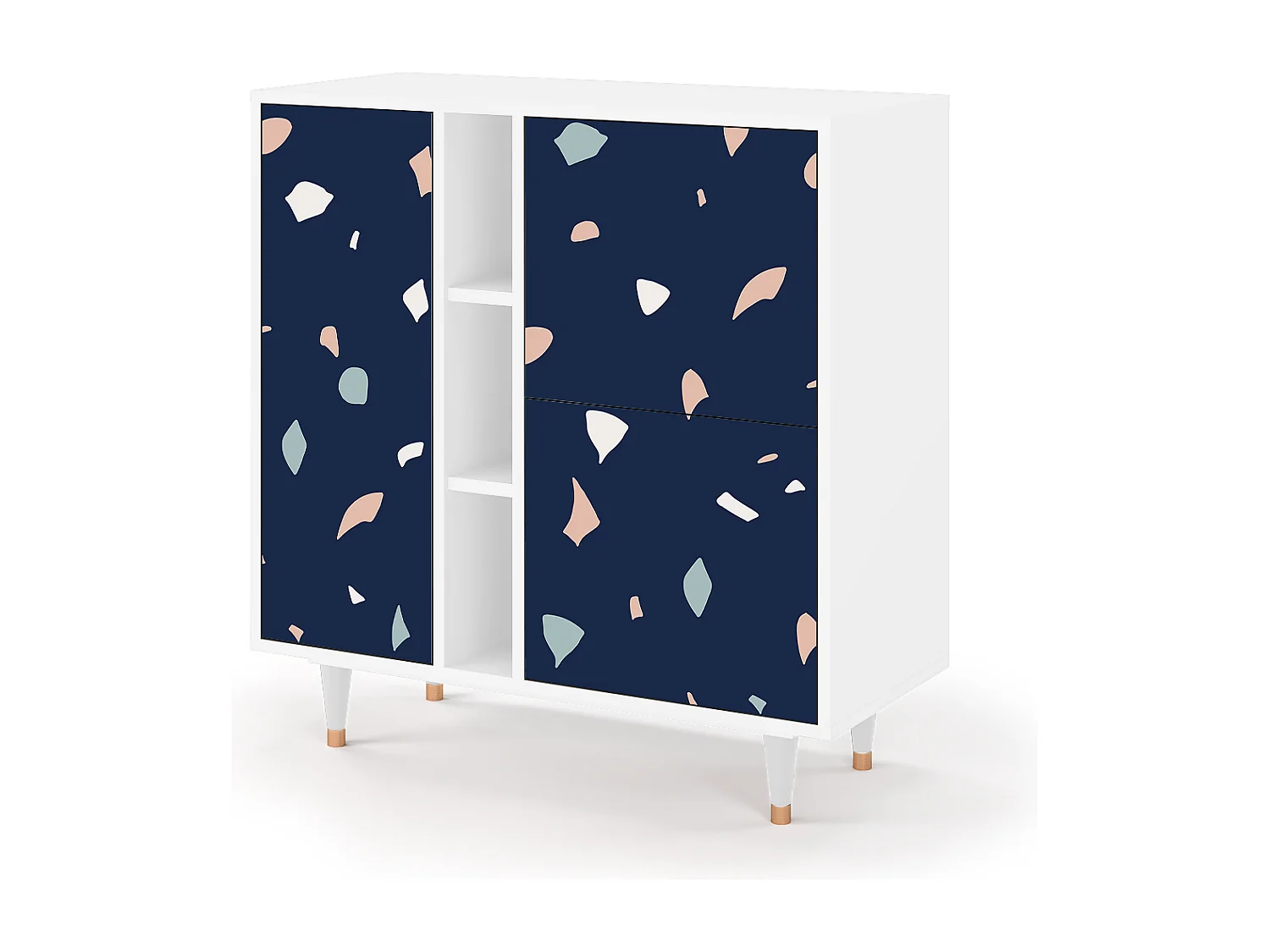 Kredens - 94х96х41 cm - BS5 - Space Satellites, Biały