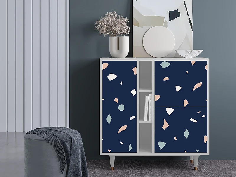 Kredens - 94х96х41 cm - BS5 - Space Satellites, Biały
