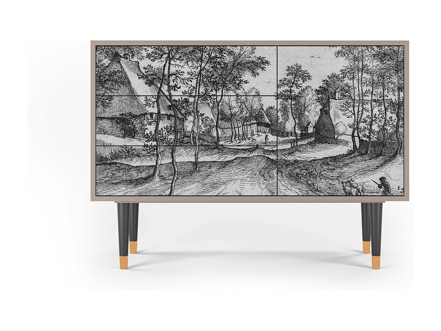 Buffet - 115х84х41 cm - S3 - Village Road, Latte