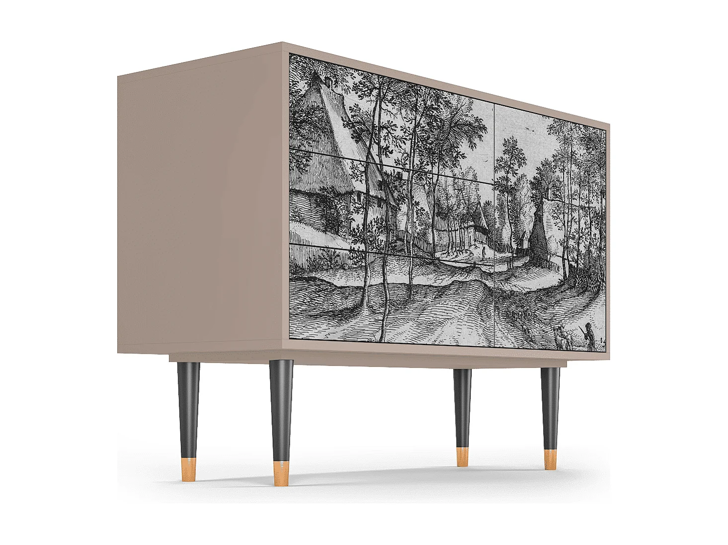 Buffet - 115х84х41 cm - S3 - Village Road, Latte