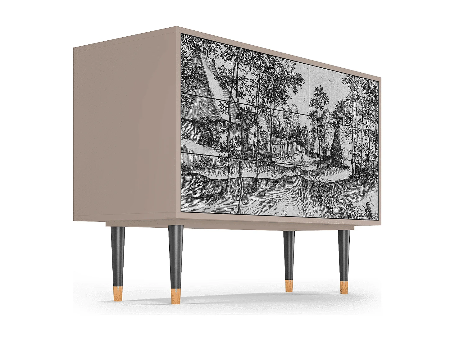 Buffet - 115х84х41 cm - S3 - Village Road, Latte