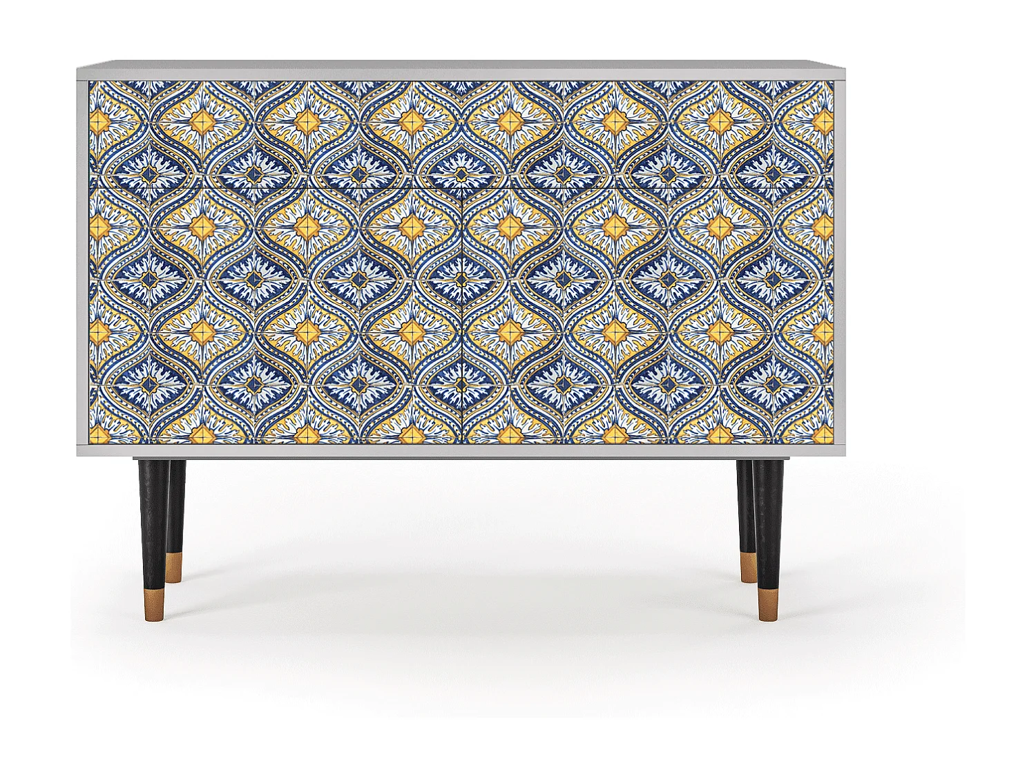 Dressoir - 115x85x48 cm - BS4 - Illusory Pattern, Grijs