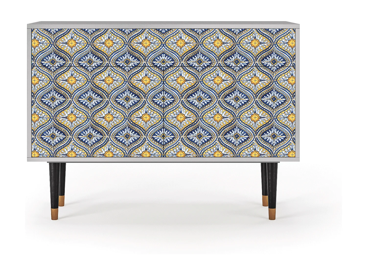 Buffet - 115x85x48 cm - BS4 - Illusory Pattern, Gris