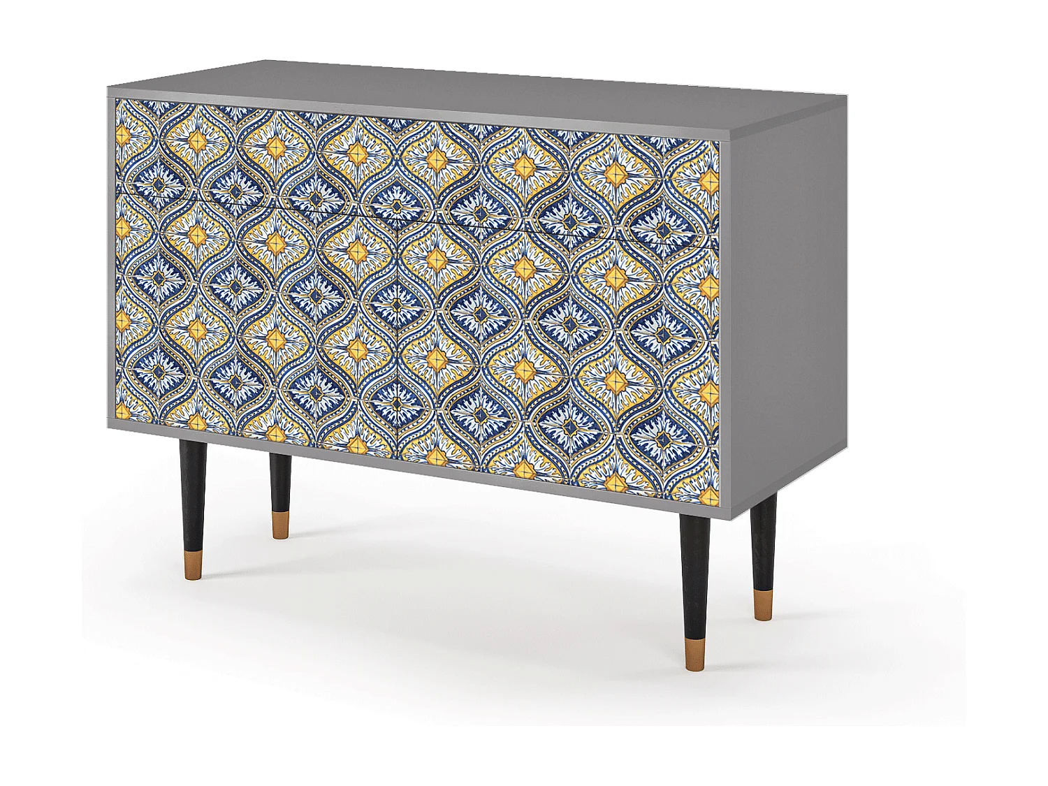 Buffet - 115x85x48 cm - BS4 - Illusory Pattern, Gris