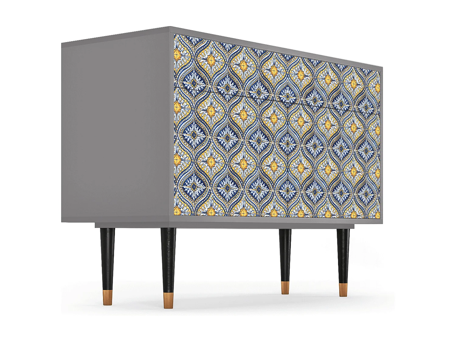 Buffet - 115x85x48 cm - BS4 - Illusory Pattern, Gris