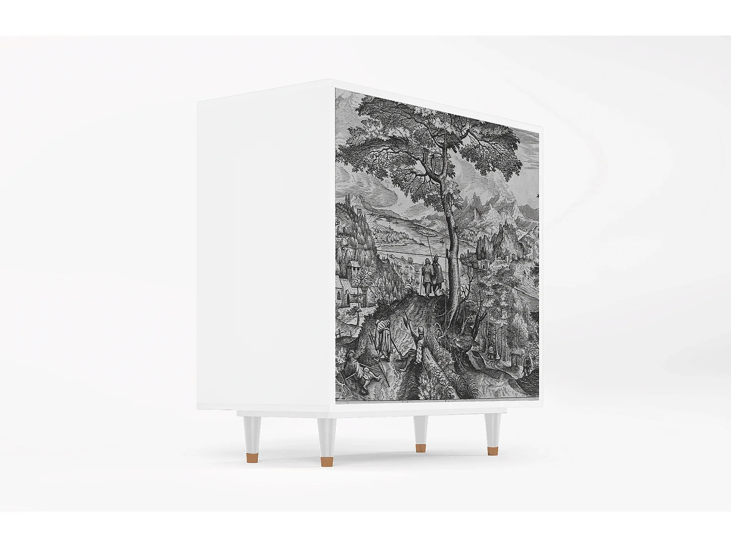 Buffet - 94x96x48 cm - BS3 - Milites Requiescentes, Blanc