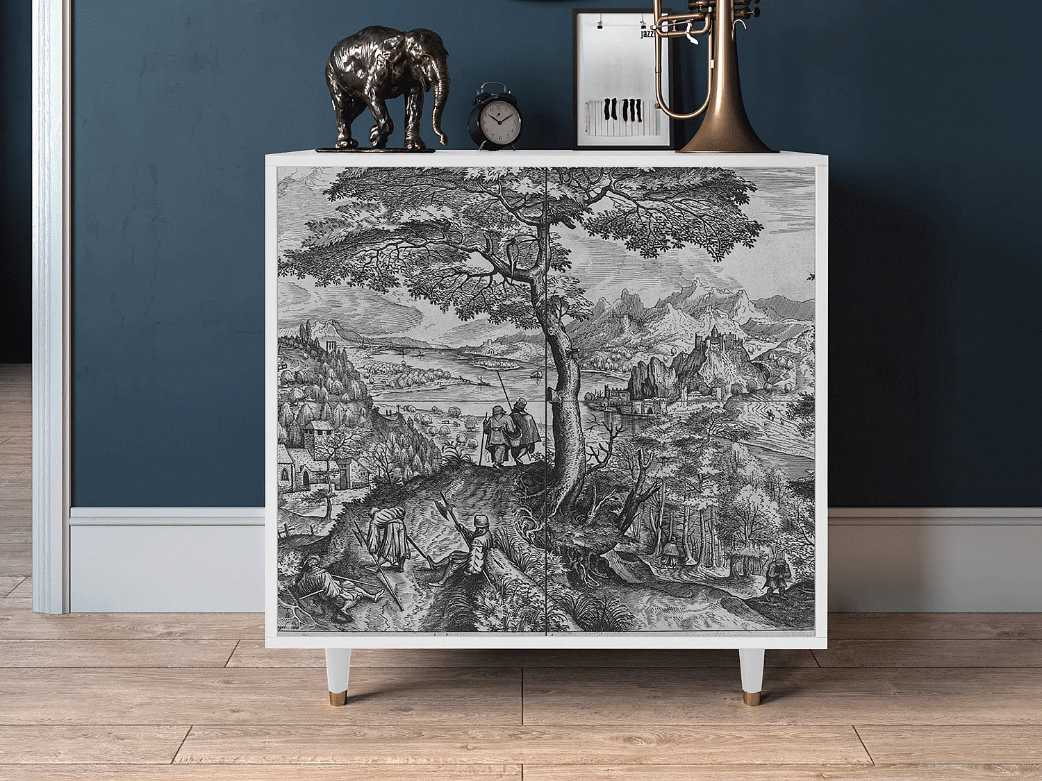 Buffet - 94x96x48 cm - BS3 - Milites Requiescentes, Blanc