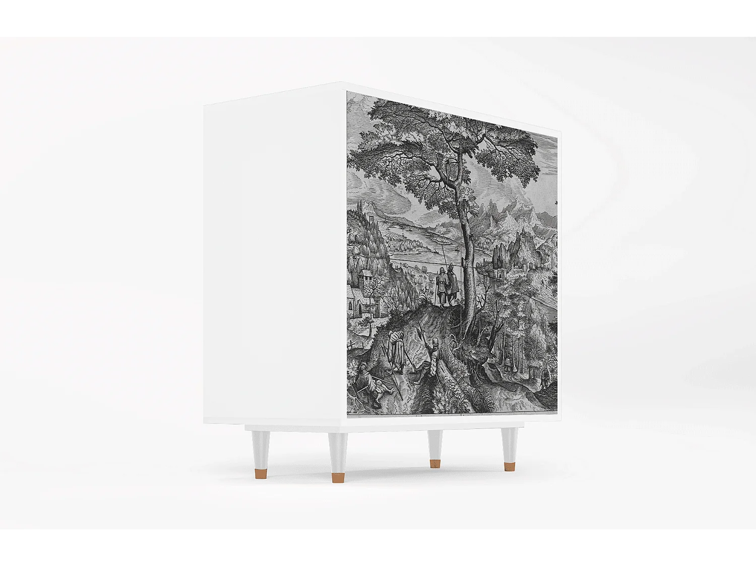 Buffet - 94x96x48 cm - BS3 - Milites Requiescentes, Blanc