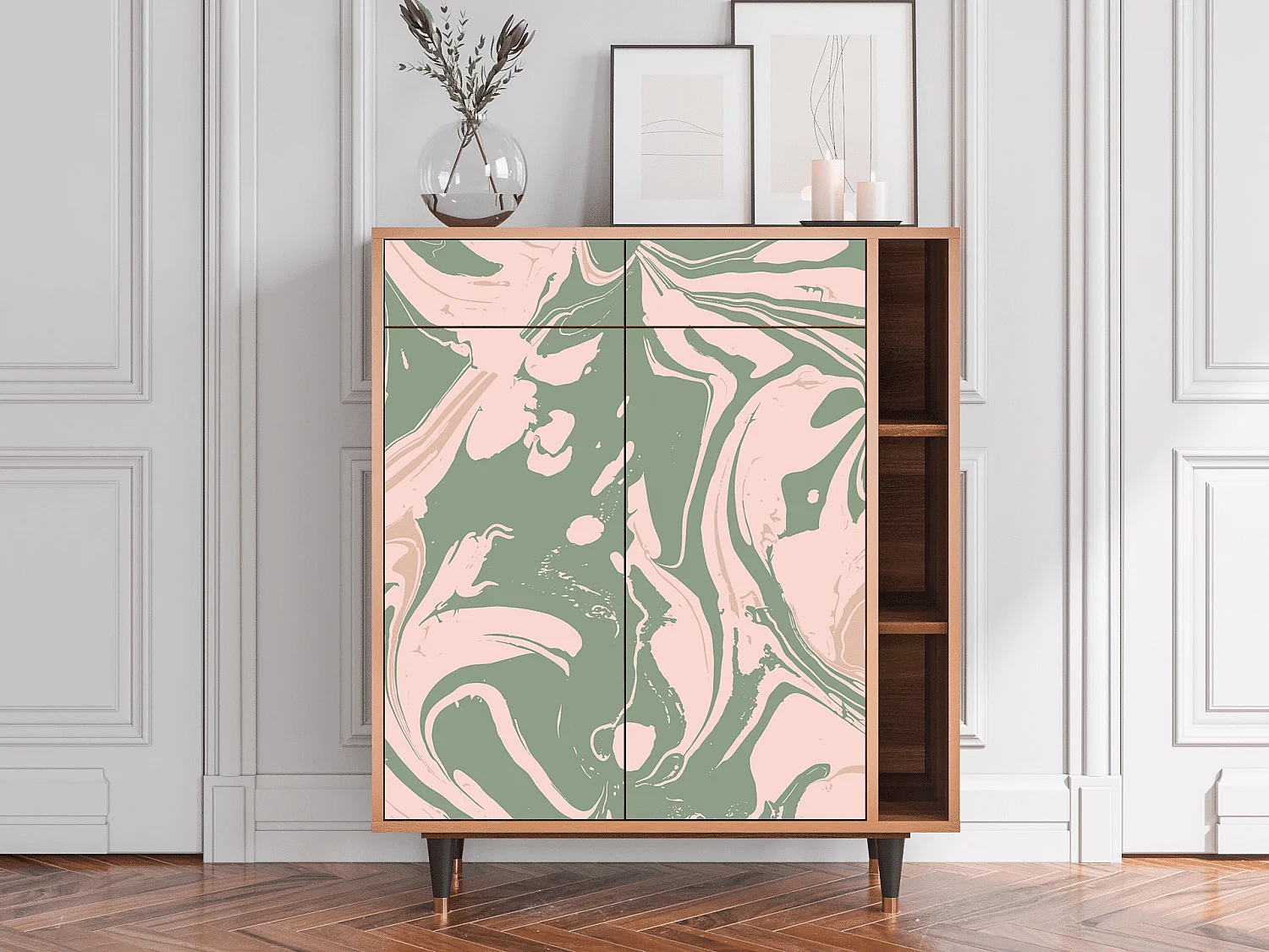Credenza - 96х110х41 cm - BS6 - Aquarelle, Noce