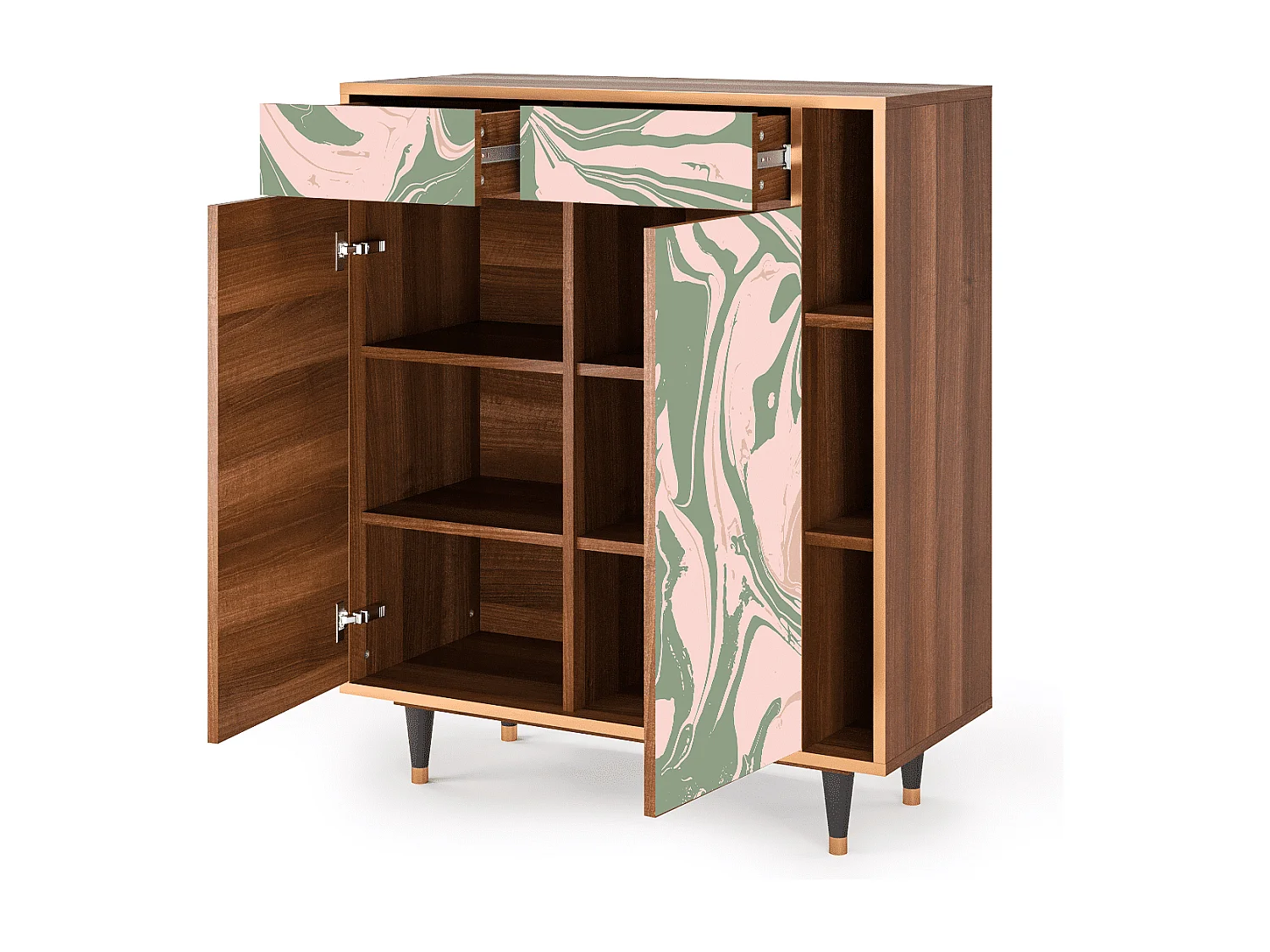 Credenza - 96х110х41 cm - BS6 - Aquarelle, Noce