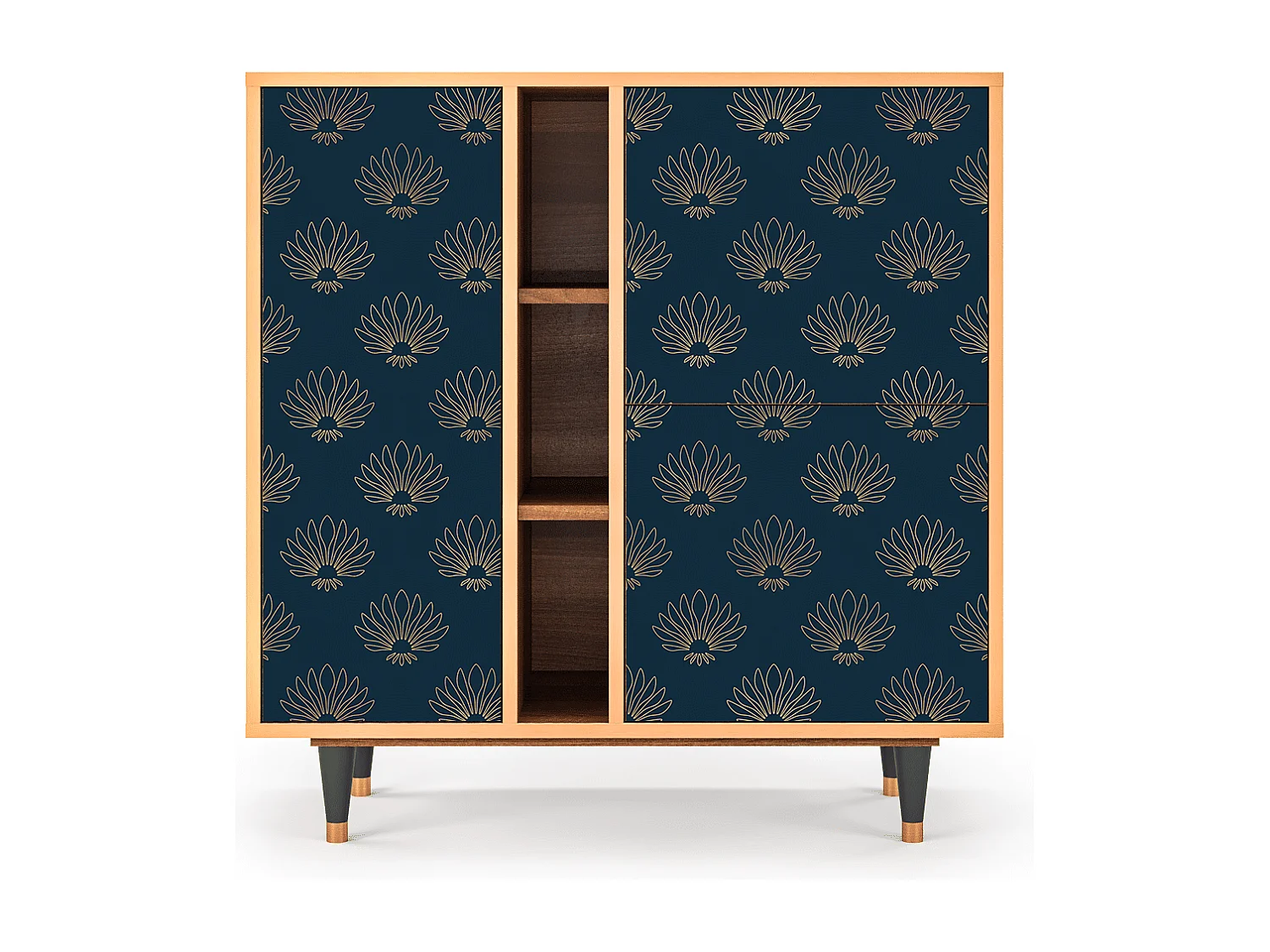 Credenza - 94х96х41 cm - BS5 - Blue Lotus, Noce