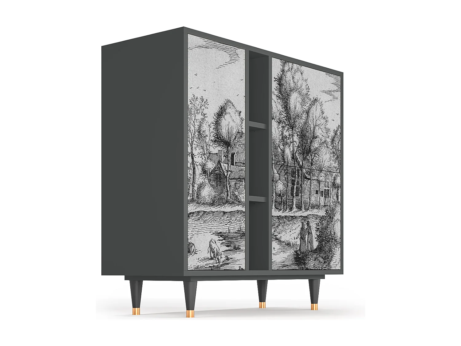 Buffet - 94х96х41 cm - BS5 - A Pond, Anthracite