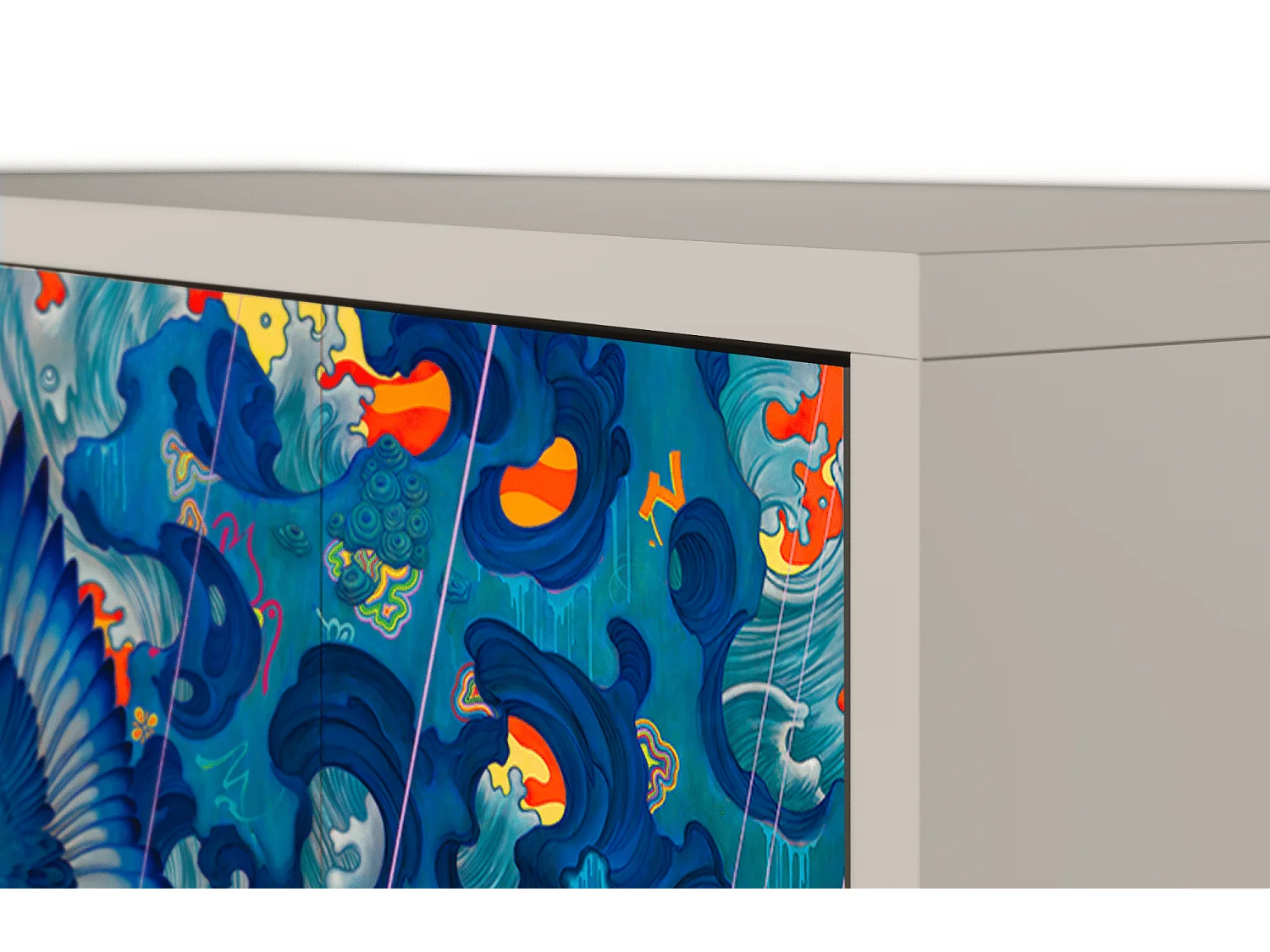 Sideboard - 115х84х41 cm - S3 - The Girl - James Jean, Sand