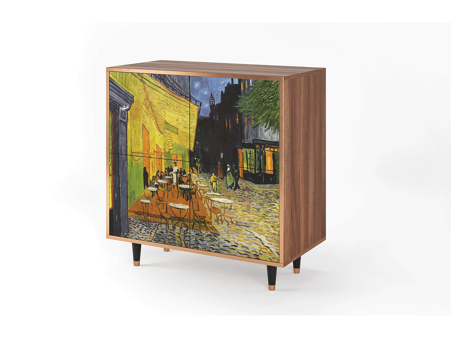 Aparador - 94x96x48 cm - BS3 - Café Terrace at Night, Nogueira