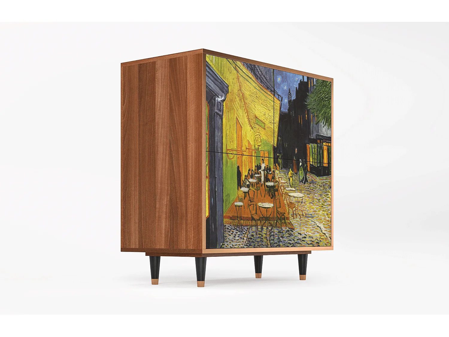 Aparador - 94x96x48 cm - BS3 - Café Terrace at Night, Nogueira