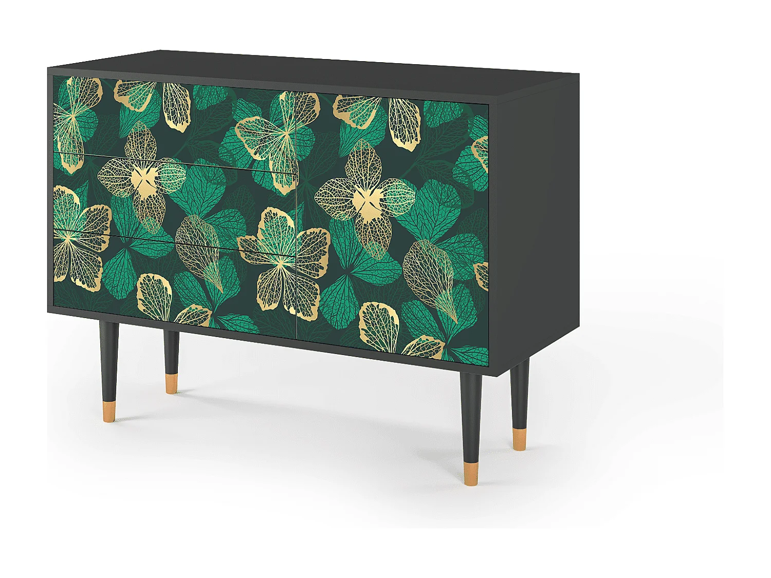 Buffet - 115х84х41 cm - S3 - Green Flower, Anthracite