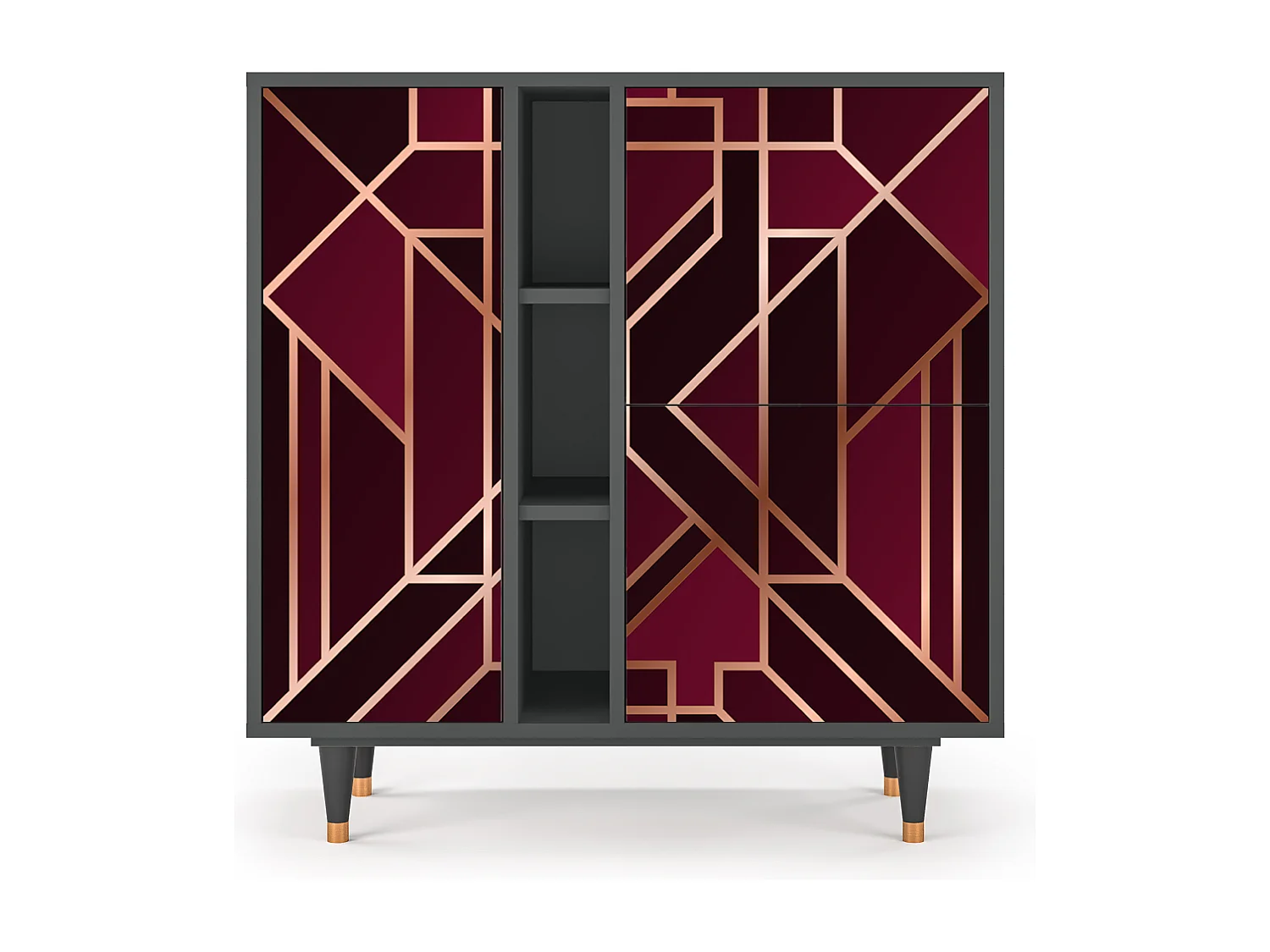 Buffet - 94х96х41 cm - BS5 - Burgundy Jewelery, Anthracite