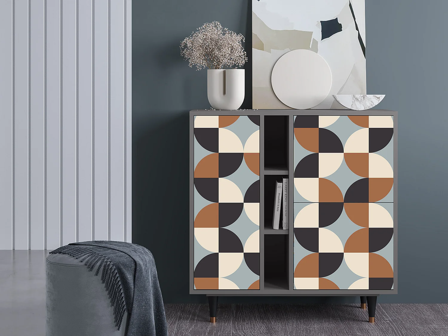 Credenza - 94х96х41 cm - BS5 - Brown Sensation, Grigio