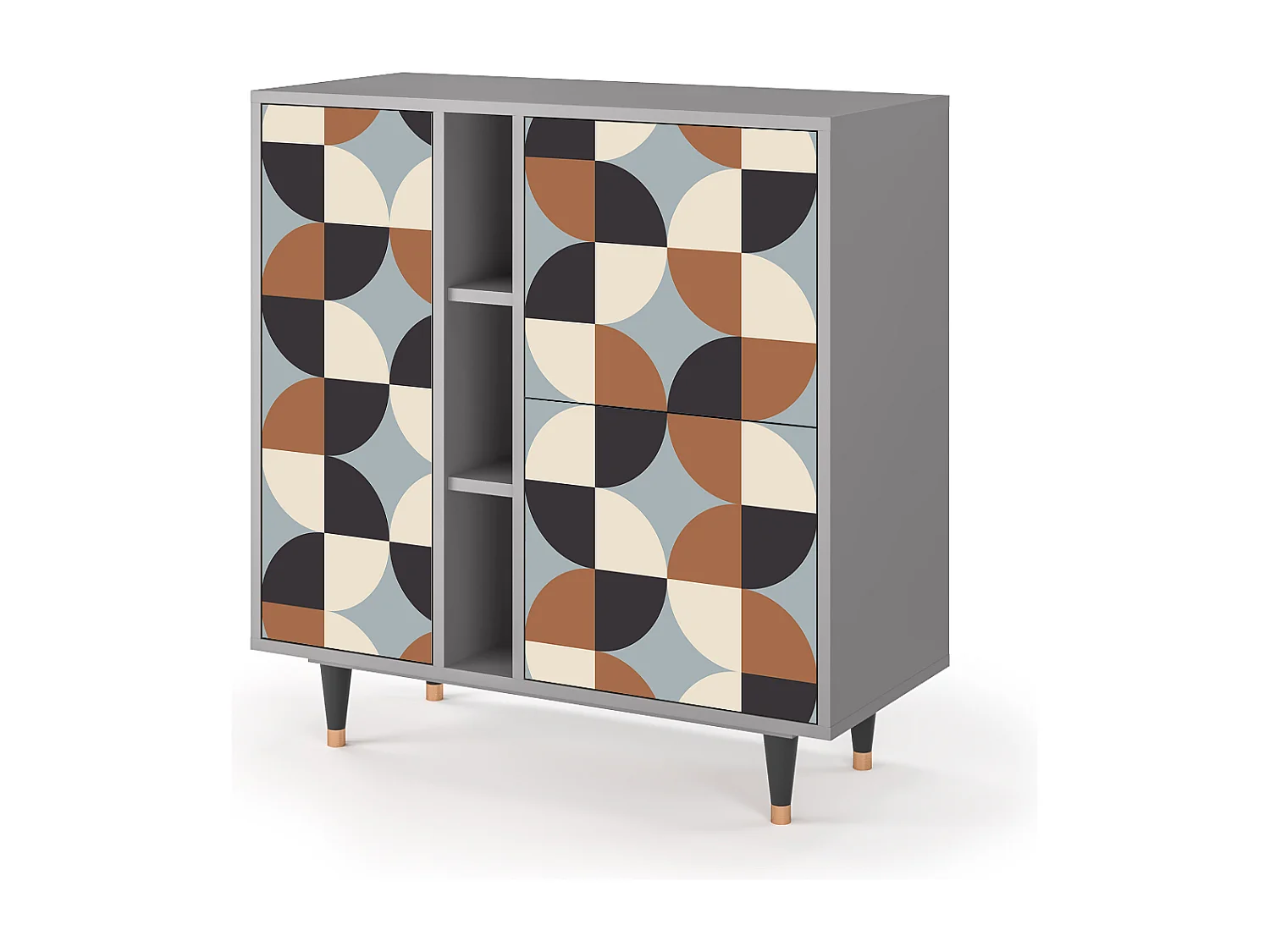 Credenza - 94х96х41 cm - BS5 - Brown Sensation, Grigio