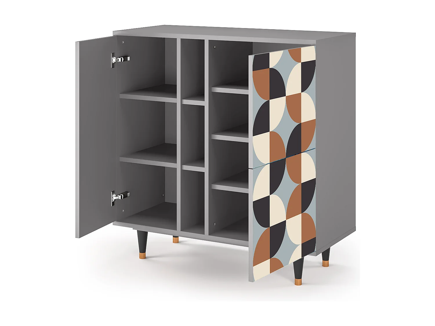 Credenza - 94х96х41 cm - BS5 - Brown Sensation, Grigio