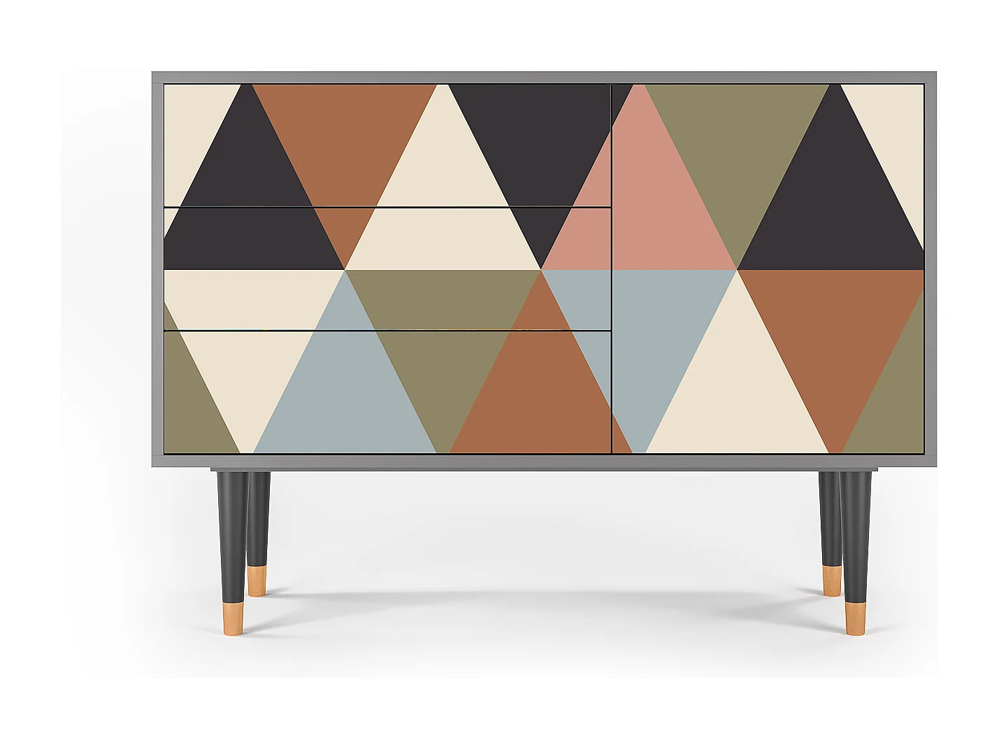 Credenza - 115х84х41 cm - S3 - Royal Triangles, Grigio