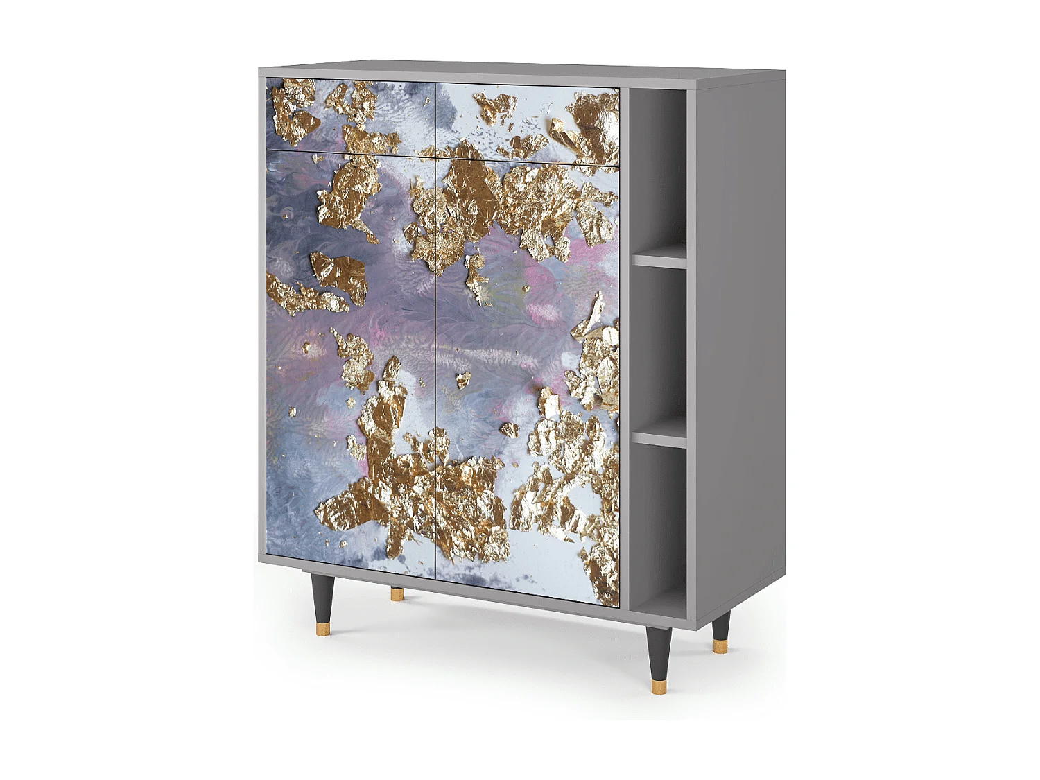 Dressoir - 96х110х41 cm - BS6 - Planet Earth, Grijs