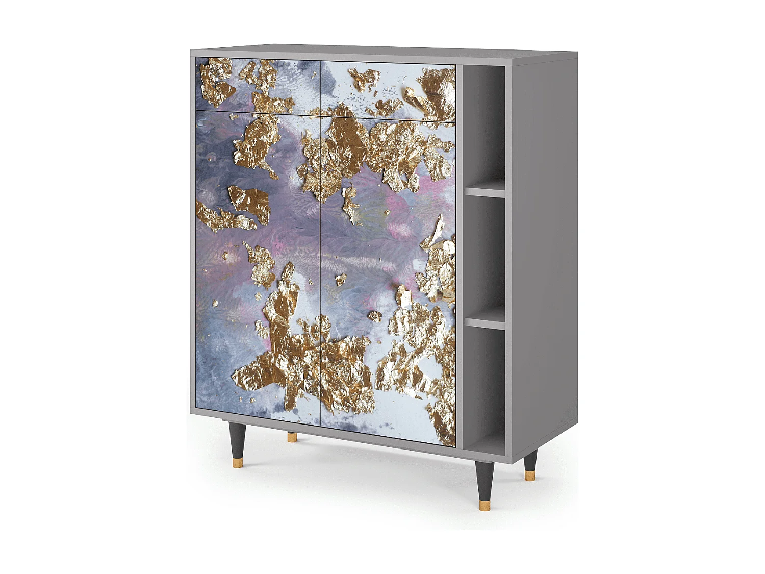 Aparador - 96х110х41 cm - BS6 - Planet Earth, Cinza