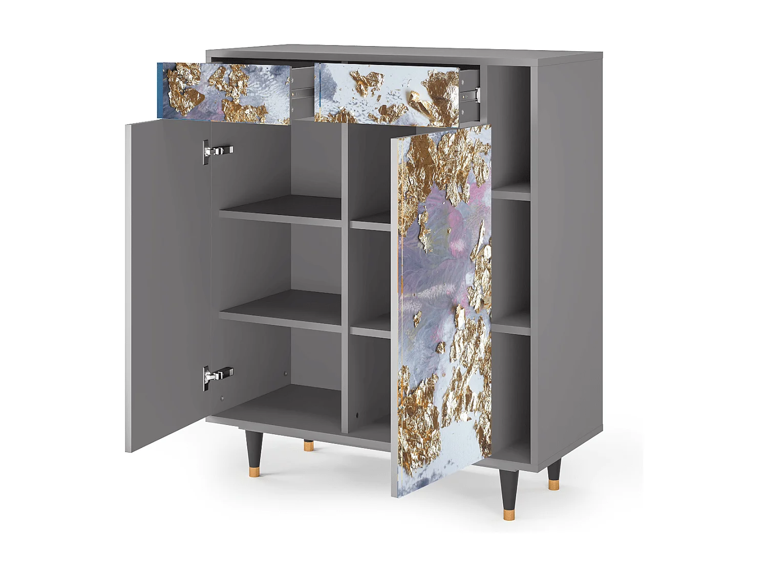 Aparador - 96х110х41 cm - BS6 - Planet Earth, Cinza