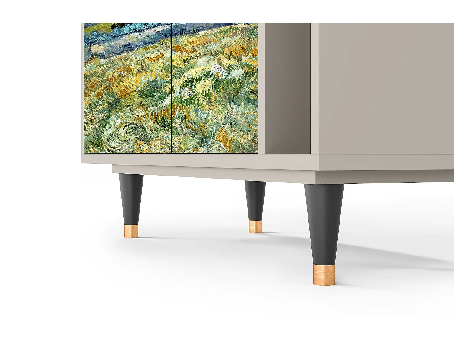 Kredens - 96х110х41 cm - BS6 - Landscape, Piaskowy