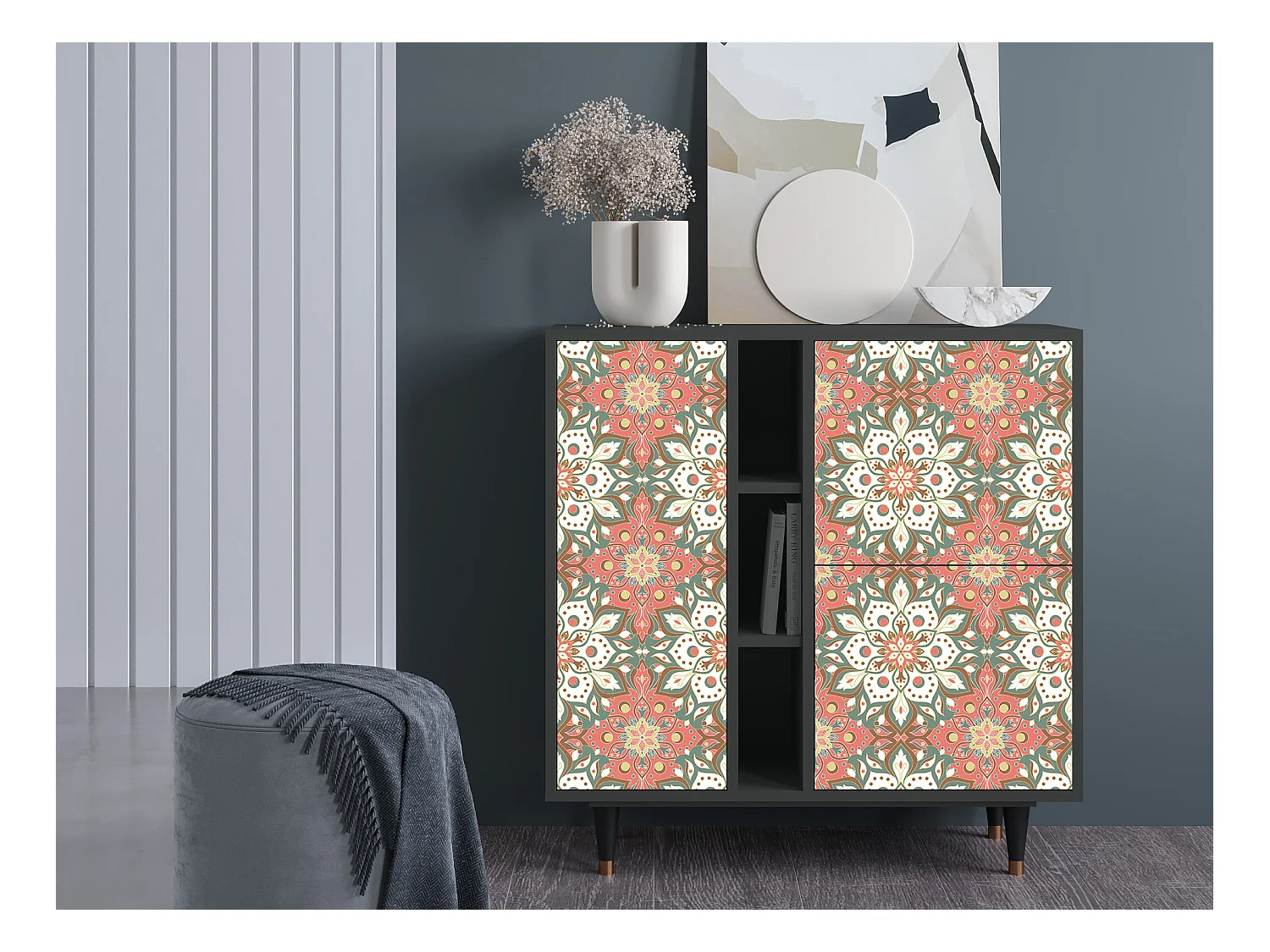 Sideboard - 94х96х41 cm - BS5 - Peach Grove, Anthrazit