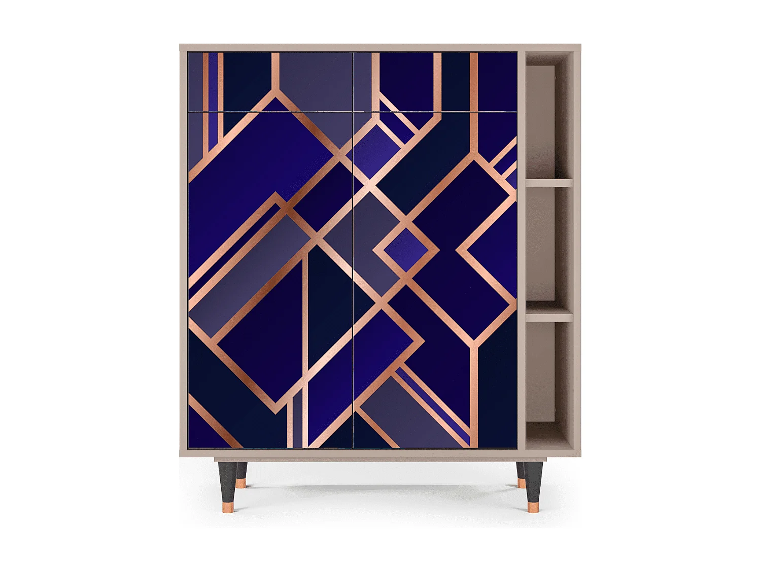 Sideboard - 96х110х41 cm - BS6 - Aquamarine Getsby, Latte