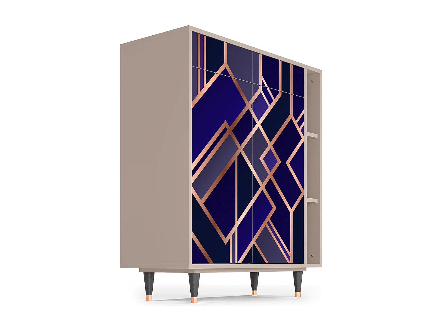 Sideboard - 96х110х41 cm - BS6 - Aquamarine Getsby, Latte