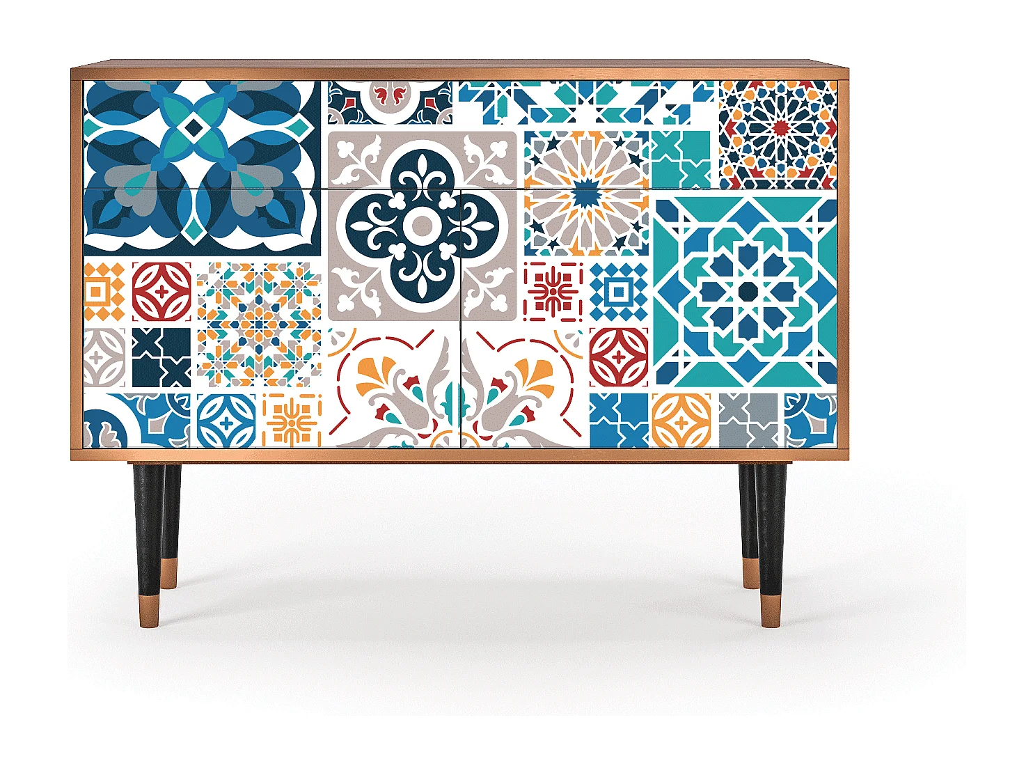 Buffet - 115x85x48 cm - BS4 - Moroccan Market, Noyer