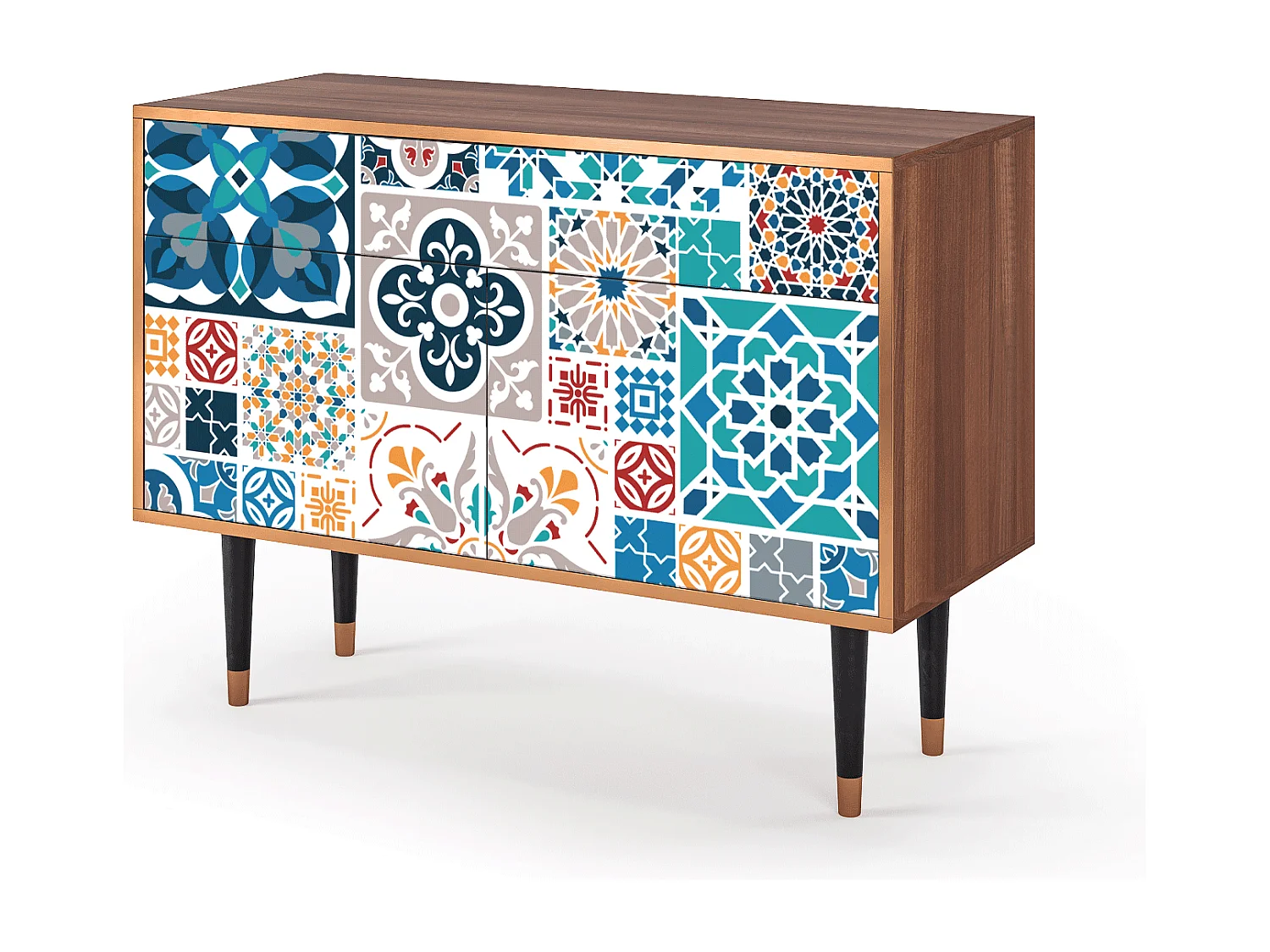 Buffet - 115x85x48 cm - BS4 - Moroccan Market, Noyer