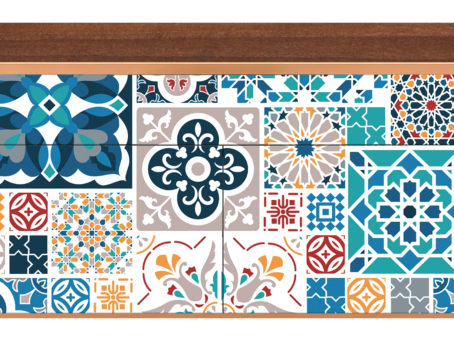 Buffet - 115x85x48 cm - BS4 - Moroccan Market, Noyer