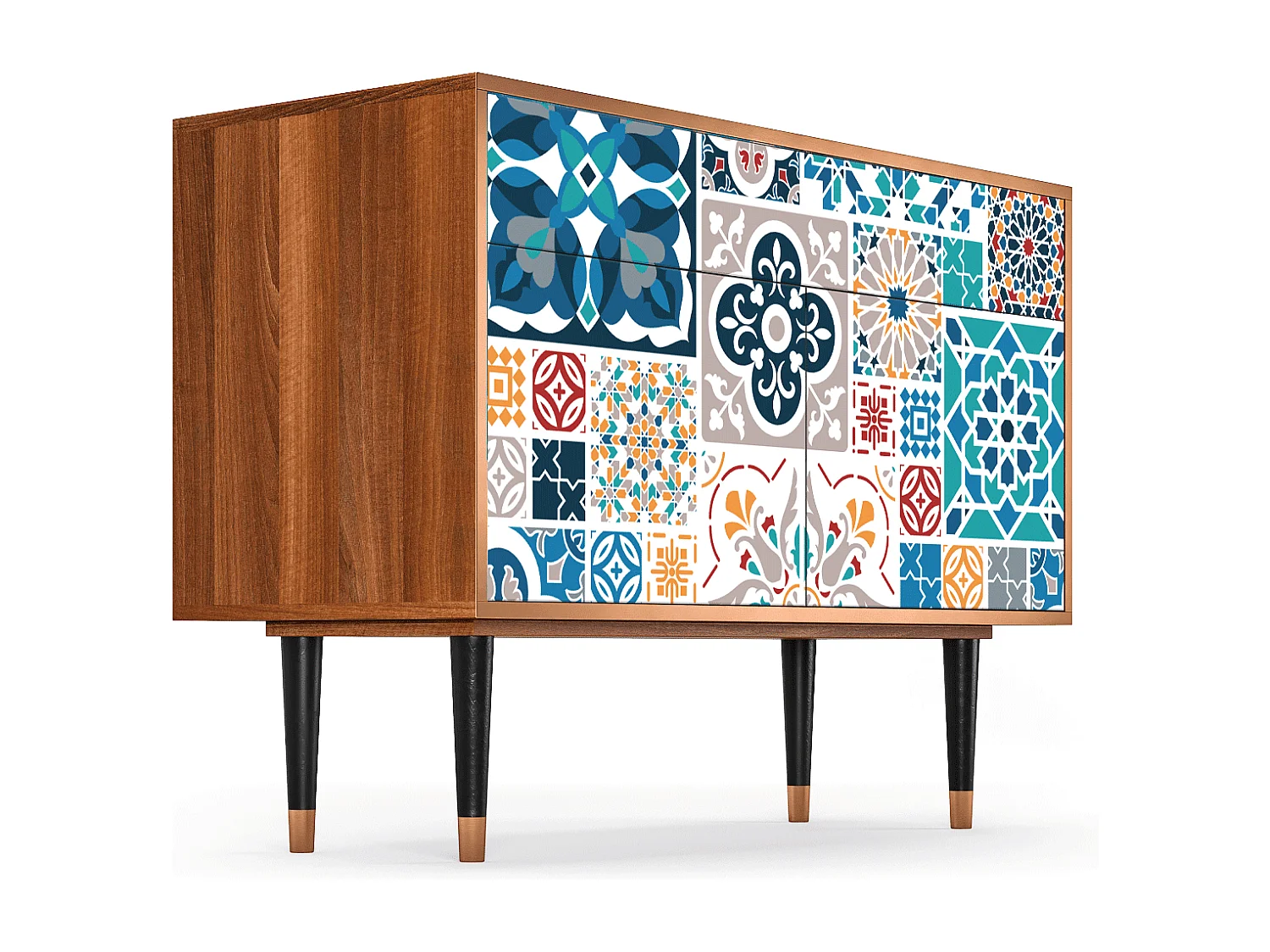 Buffet - 115x85x48 cm - BS4 - Moroccan Market, Noyer