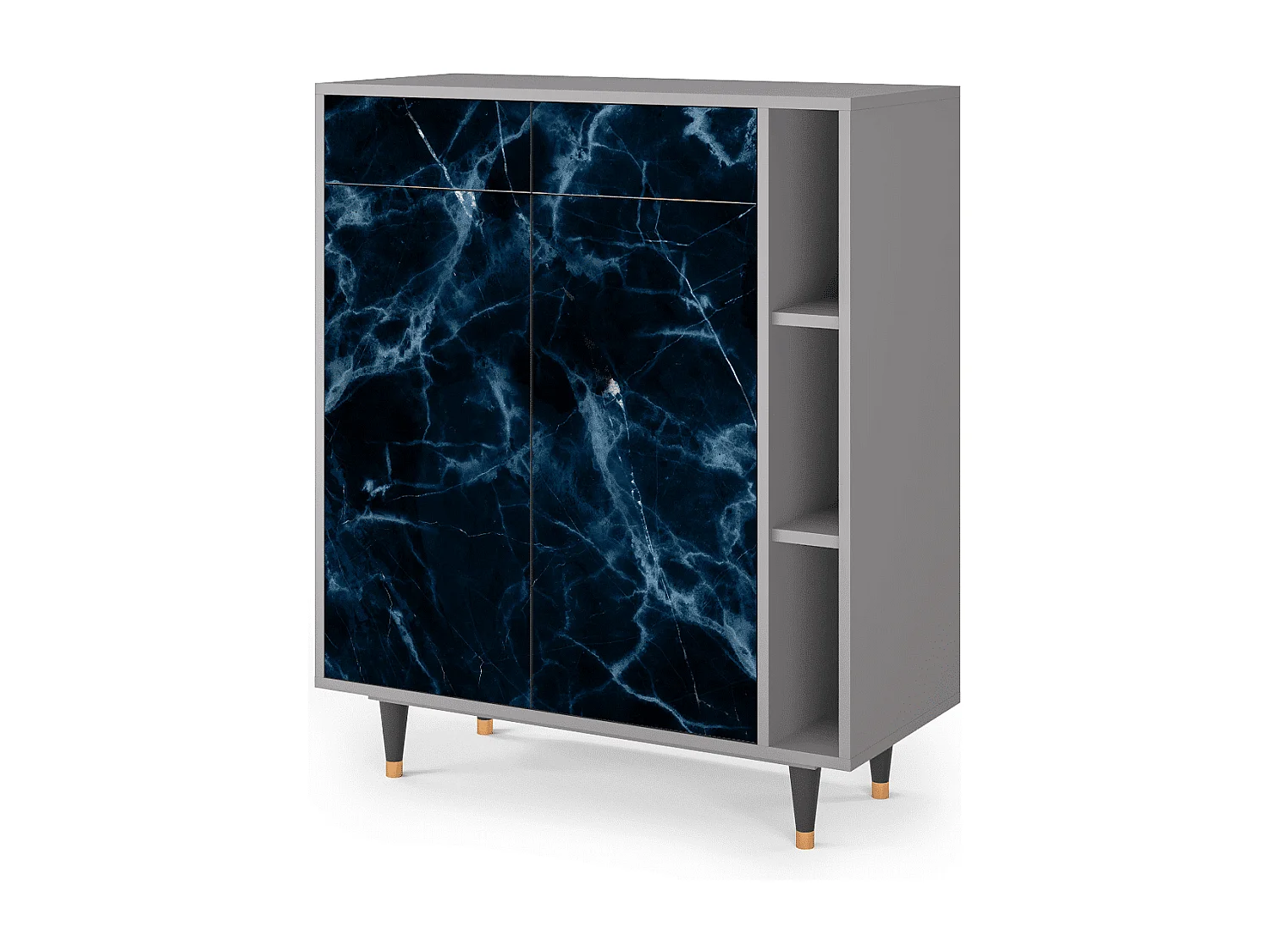 Aparador - 96х110х41 cm - BS6 - Deep Ocean, Gris